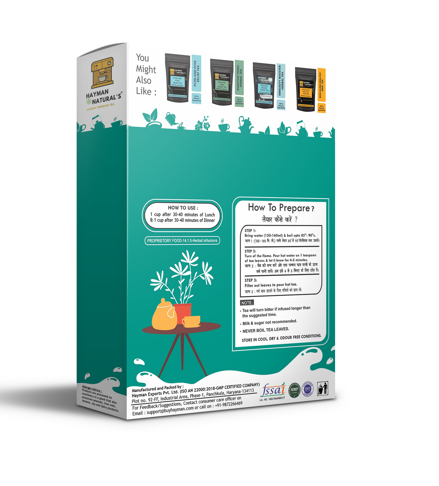 Hayman Natural's Healthy Sleep Wellness Tea for Sleep, Stress,Relaxation and Anxiety