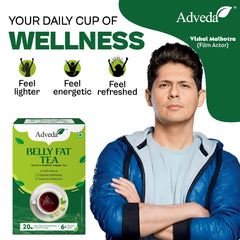 Adveda Belly Fat Cut Herbal Tea- 20  Tea Bags | Slimming & Metabolism Boosting Detox Tea