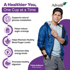 Adveda Diabetes Care Herbal Tea- 20  Tea Bags | Sugar Control & Metabolic Balance Tea