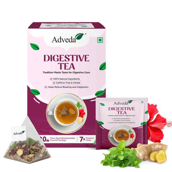 Adveda Digestive Relief Herbal Tea- 20  Tea Bags | Gas, Acidity & Bloating Relief Tea