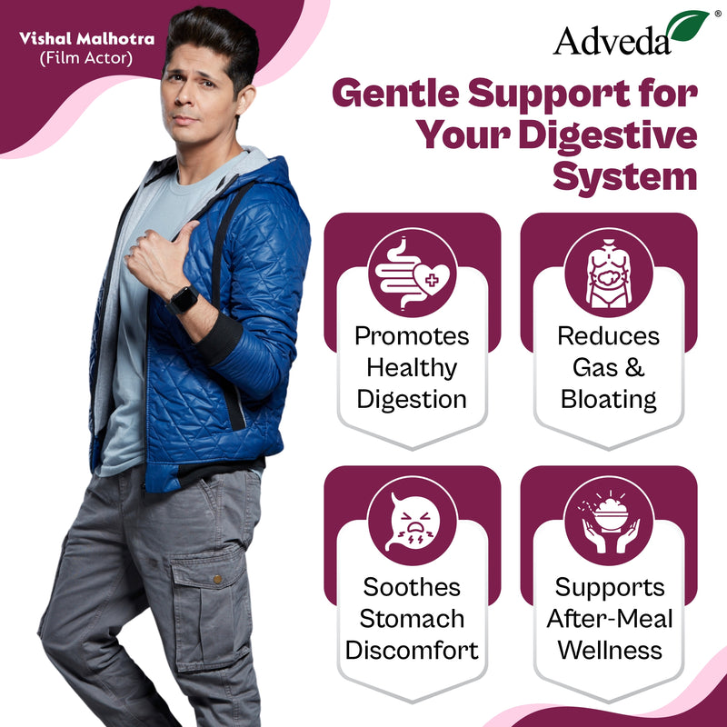 Adveda Digestive Relief Herbal Tea- 20  Tea Bags | Gas, Acidity & Bloating Relief Tea