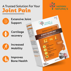 Hayman Natural’s Joint Support Tablets with Glucosamine, Chondroitin & MSM | Herbal Joint Care & Mobility Support | With Collagen Type II | Daily Wellness Supplement-30 Tablets