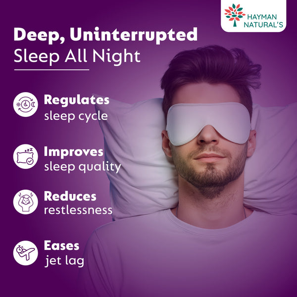 Hayman Natural's Melatonin 10 mg Sleeping Pills with Tagar 250 mg | Sleep Supplement for Men & Women | Melatonin Tablets for Restful Deep Sleep-120 Veg Tablets