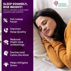 Hayman Natural's Melatonin 10 mg Sleeping Pills with Tagar 250 mg | Sleep Supplement for Men & Women | Melatonin Tablets for Restful Deep Sleep-120 Veg Tablets