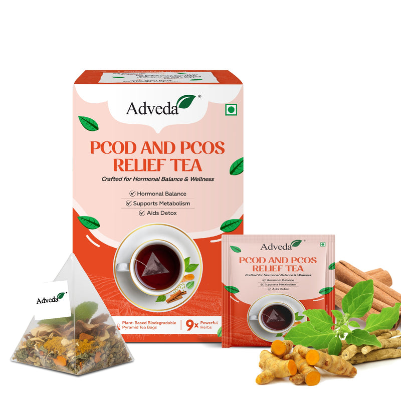 Adveda PCOD & PCOS Relief Herbal Tea- 20  Tea Bags |  Hormonal Balance & Women’s Wellness Tea