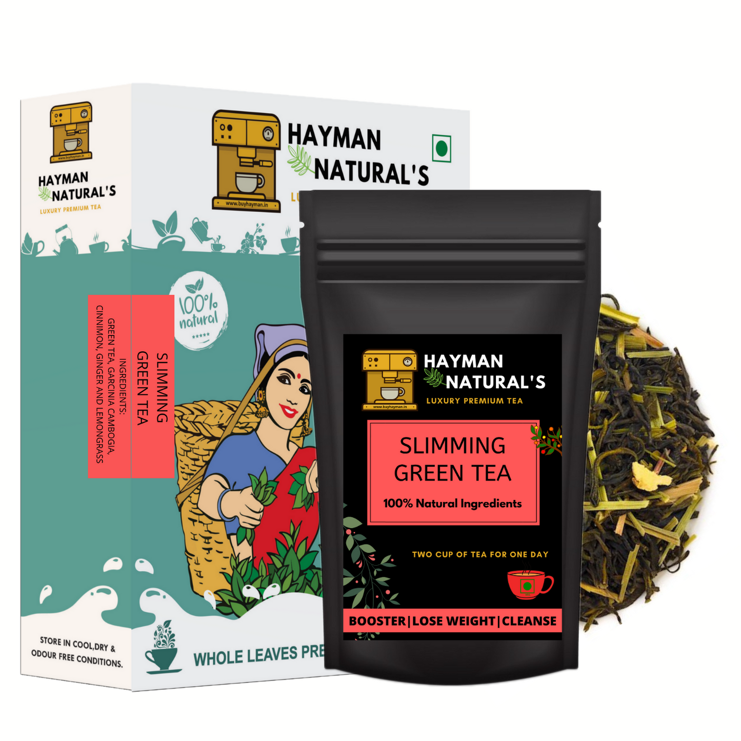 Hayman Natural's Slimming Green Tea | Boost Immunity | Weight Loss Tea