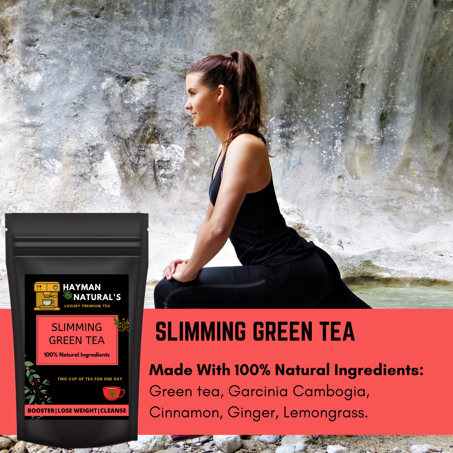 Hayman Natural's Slimming Green Tea | Boost Immunity | Weight Loss Tea