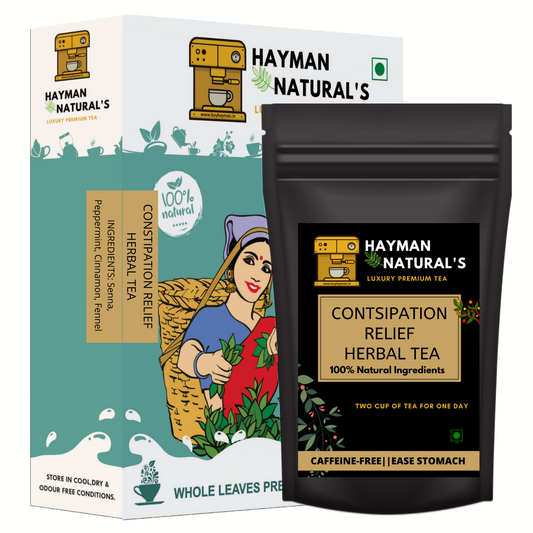 Hayman Natural's Constipation Relief Herbal Tea for Digestion Health, Relief Constipation